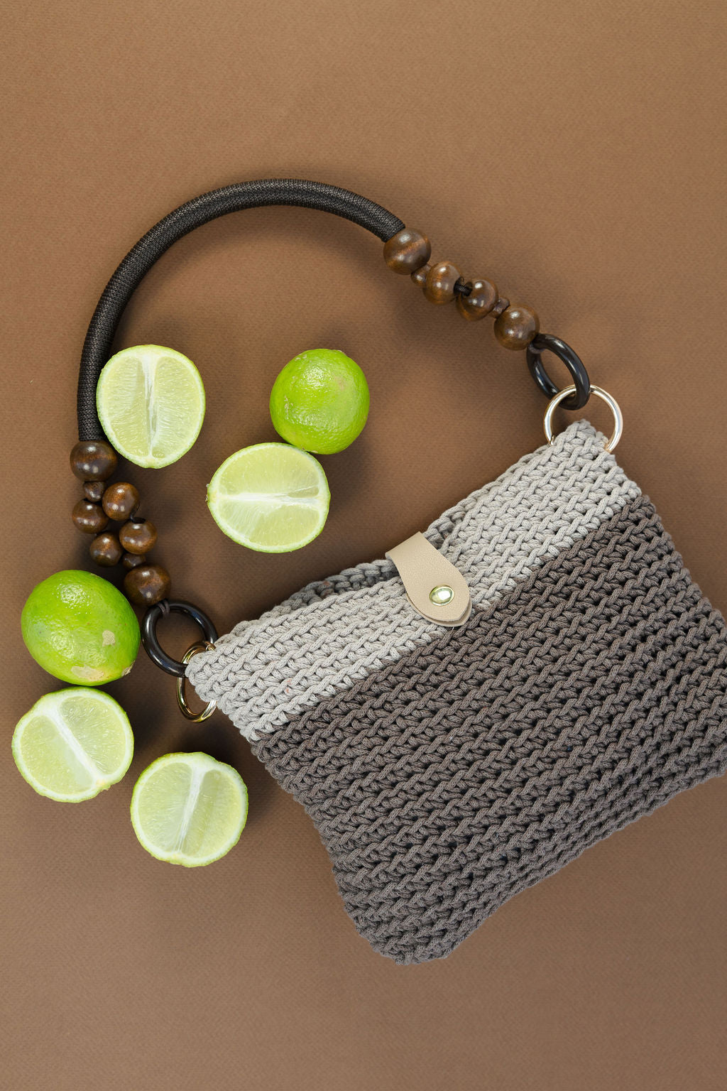 Lime: Small soft handbag / mini shoulder bag