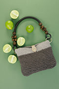 Lime: Small soft handbag / mini shoulder bag